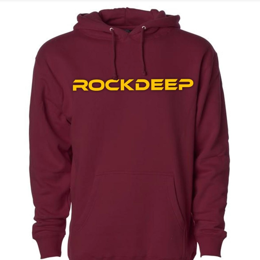 Heavyweight Hooded Drawstring Pullover Sweatshirt